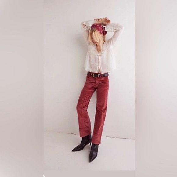 WE THE FREE Risk Taker High Rise Straight Corduroy Pants Women's Sz 29 NEW $128 - Picture 15 of 16